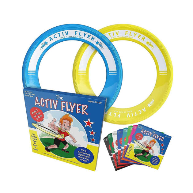 Activ Life Kid’s Flying Rings [2 Pack] They Fly Straight & Don’t Hurt