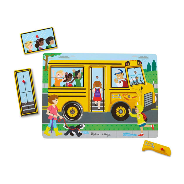 Melissa & Doug The Wheels on the Bus Sound Puzzle