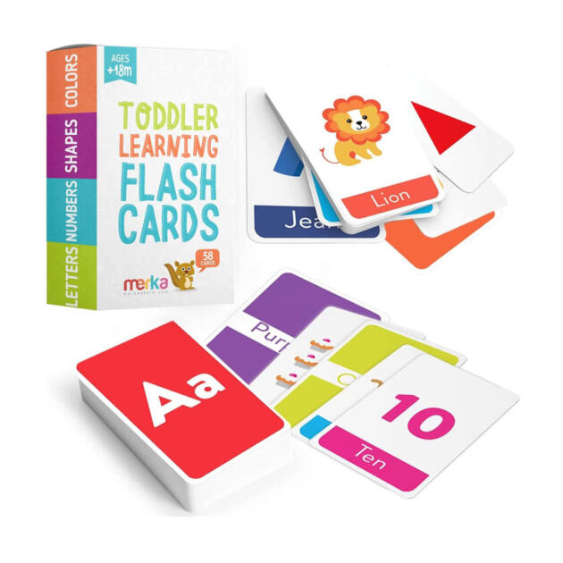 merka Toddler Flash Cards Alphabet Flash Cards for Toddlers