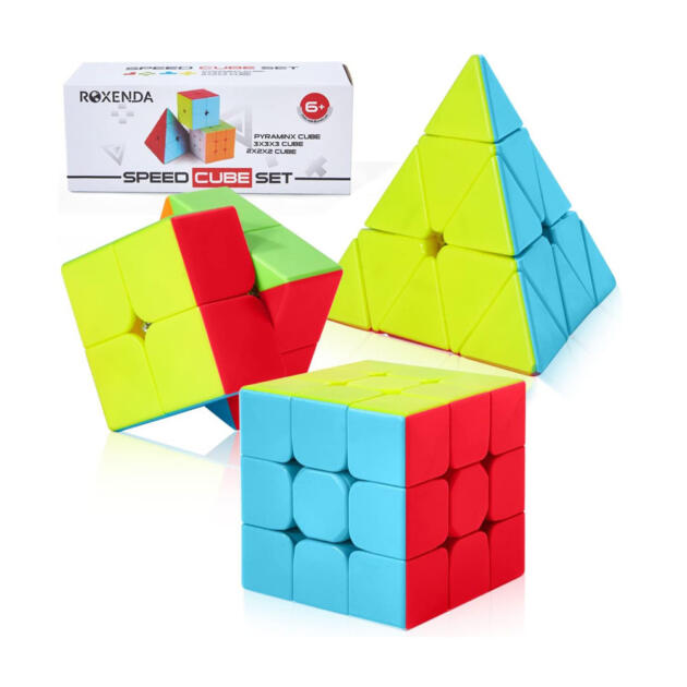 ROXENDA Speed Cube Set, Magic Cube Set